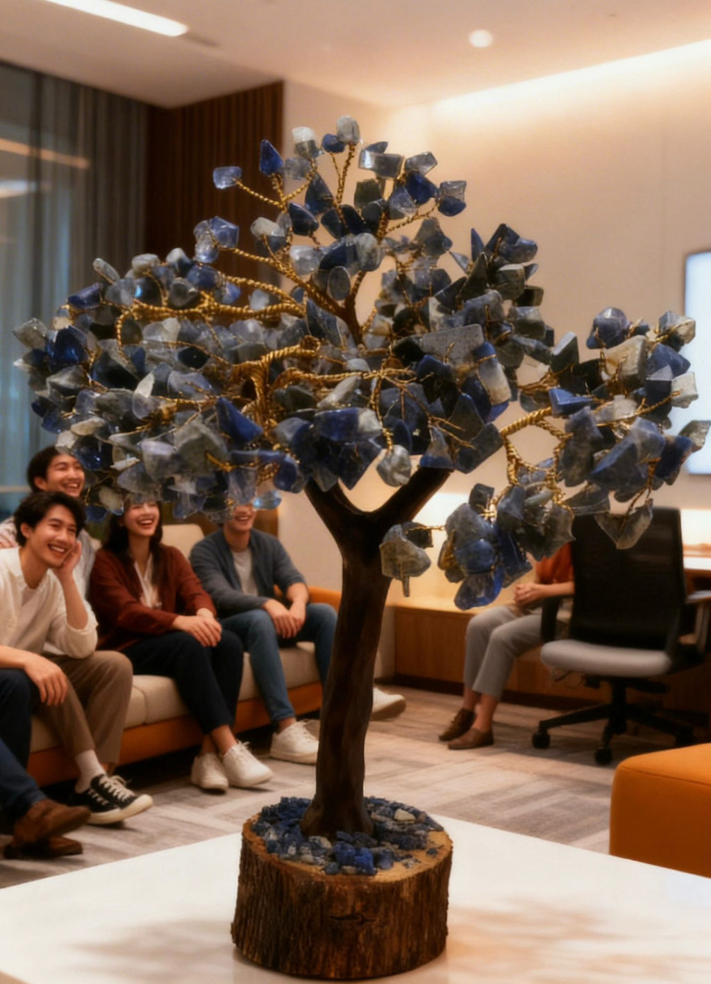Lapis Lazuli Crystal Tree – Natural Healing Stone Décor