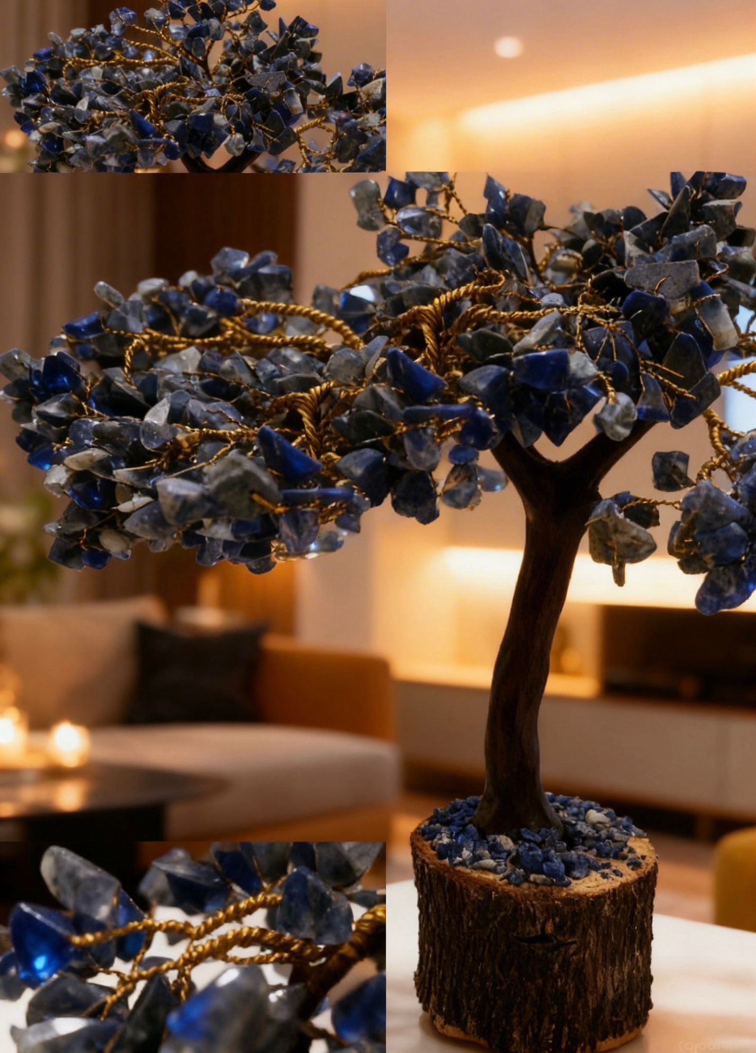 Lapis Lazuli Crystal Tree – Natural Healing Stone Décor