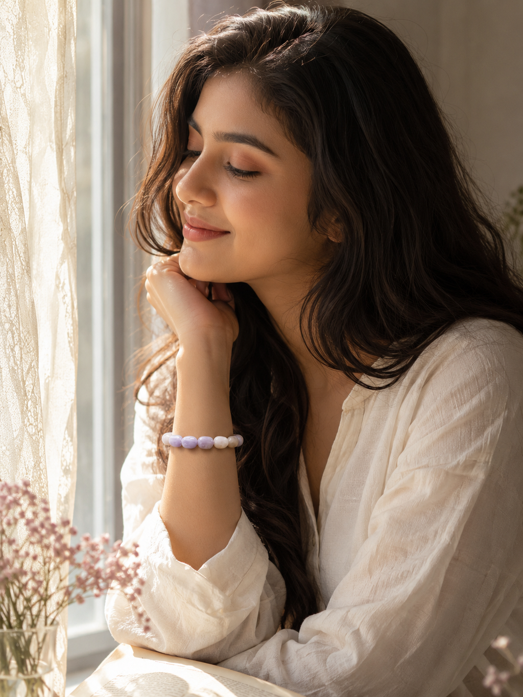 Blue Lace Agate Bracelet – Speak Freely, Feel Calm & Be Heard