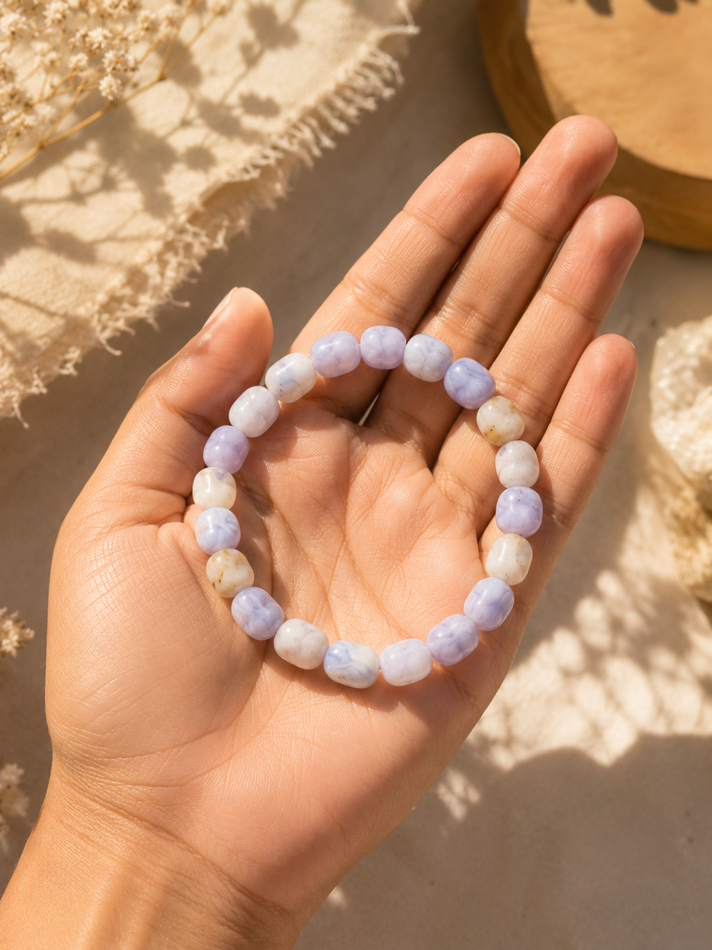 Blue Lace Agate Bracelet – Speak Freely, Feel Calm & Be Heard