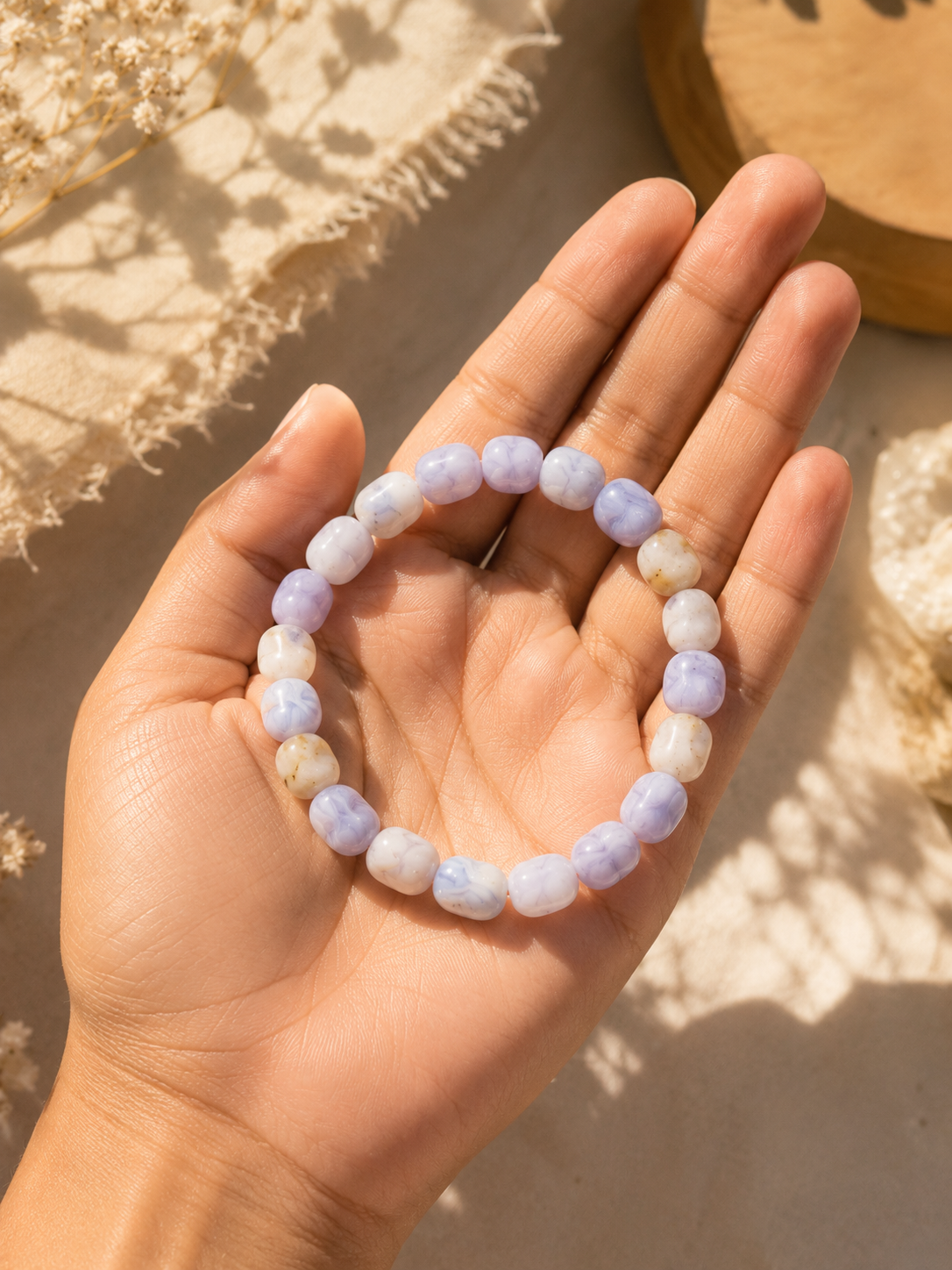 Blue Lace Agate Bracelet – Speak Freely, Feel Calm & Be Heard