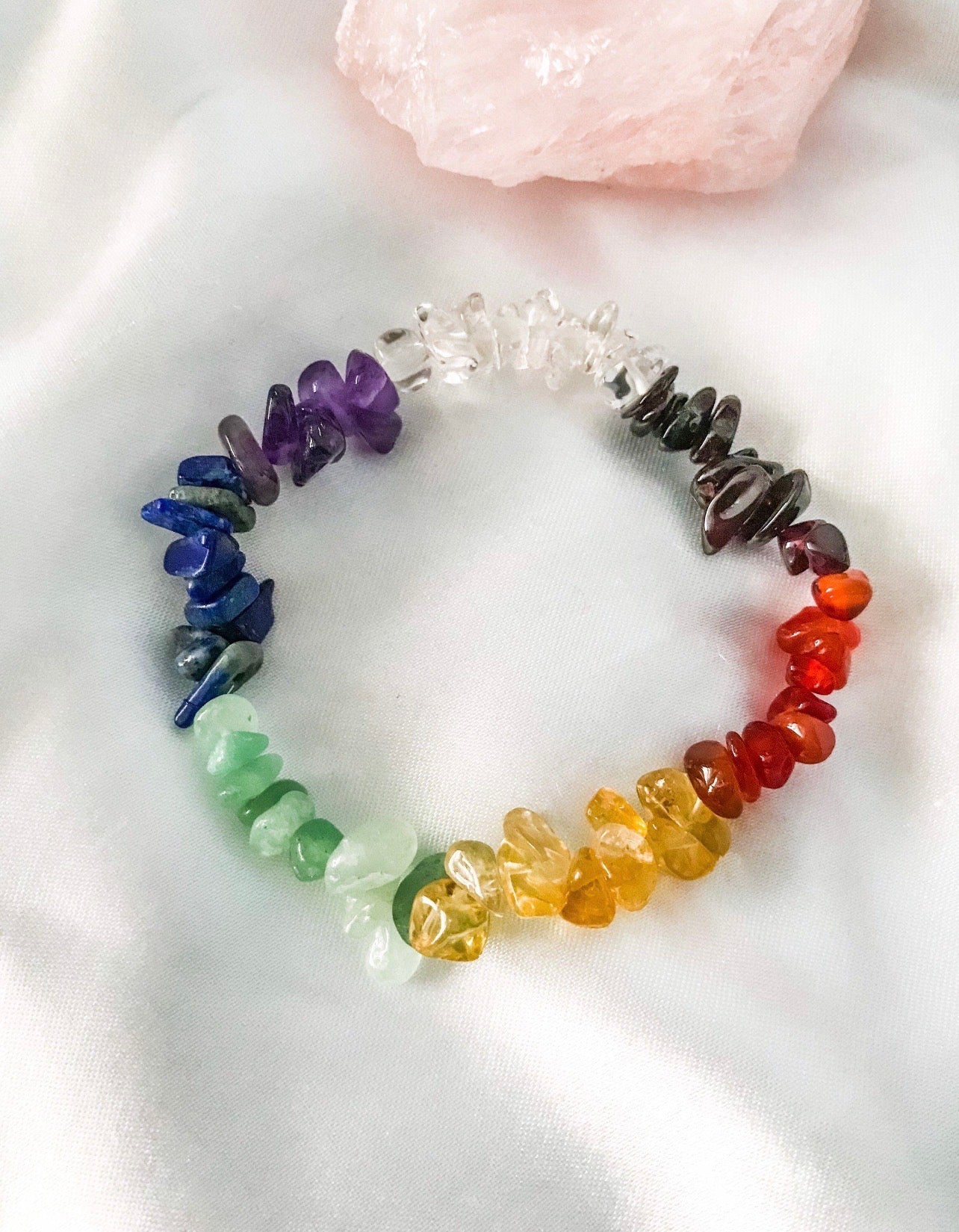 7 Chakra Crystal Bracelet – Natural Healing Stones
