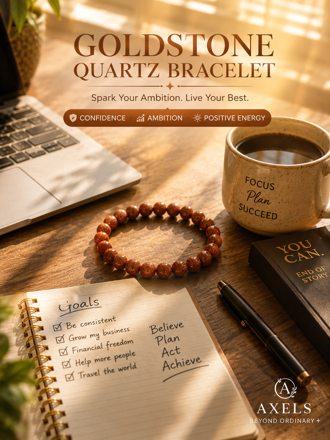 Goldstone Bracelet – The Stone of Ambition ✨🔥