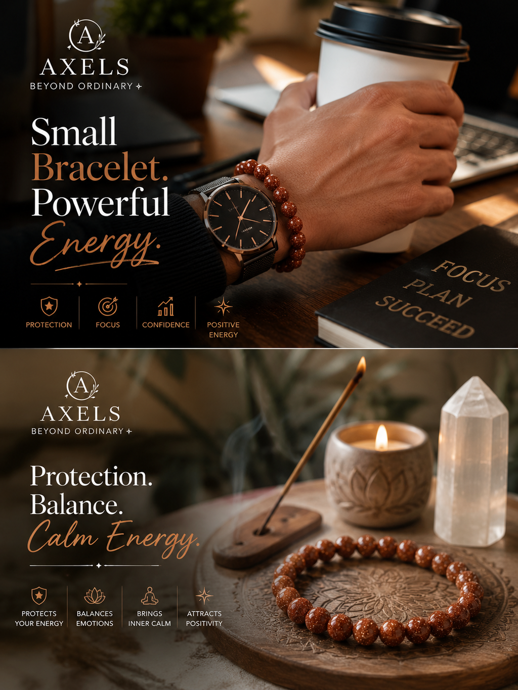 Goldstone Bracelet – The Stone of Ambition ✨🔥