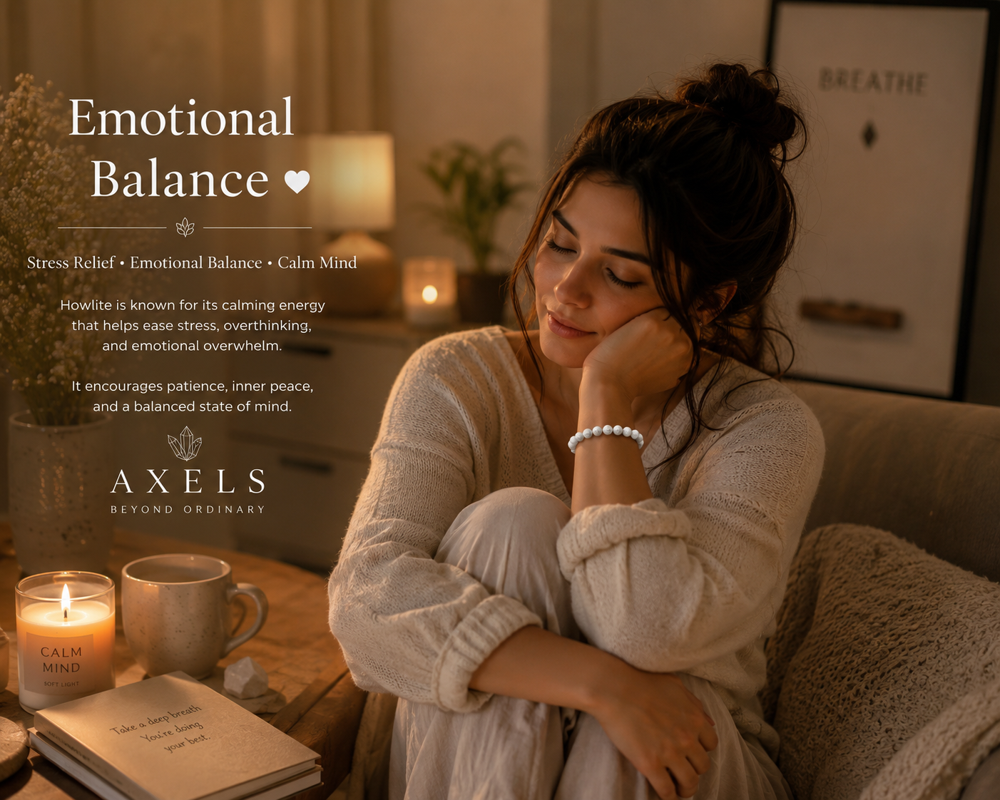 Howlite Bracelet – Calm Your Mind, Sleep Better & Find Your Peace
