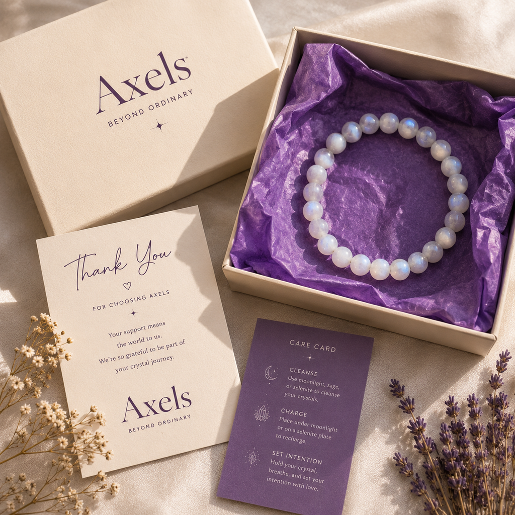 Rainbow Moonstone Bracelet – Calm, Intuition & New Beginnings