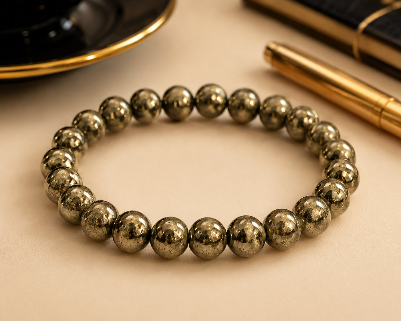 Pyrite Bracelet – Attract Wealth, Own Your Confidence & Block Negativity