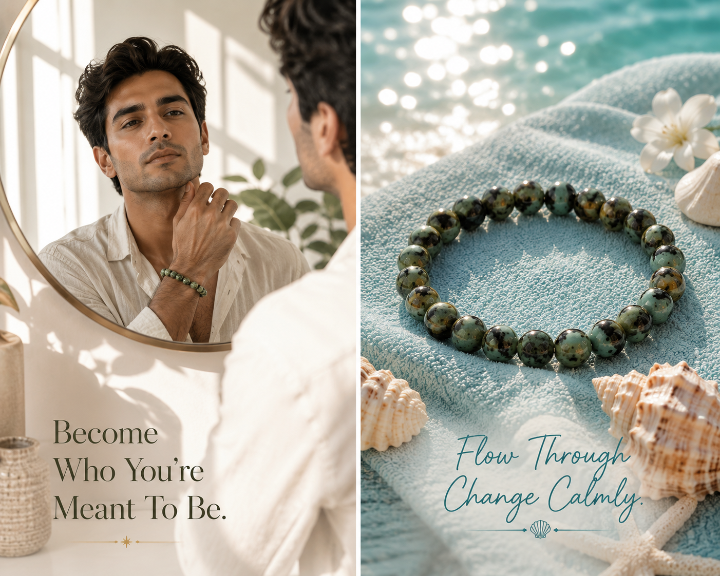 African Turquoise Bracelet – Grow Through Life, Stay Calm & Protect Your Peace