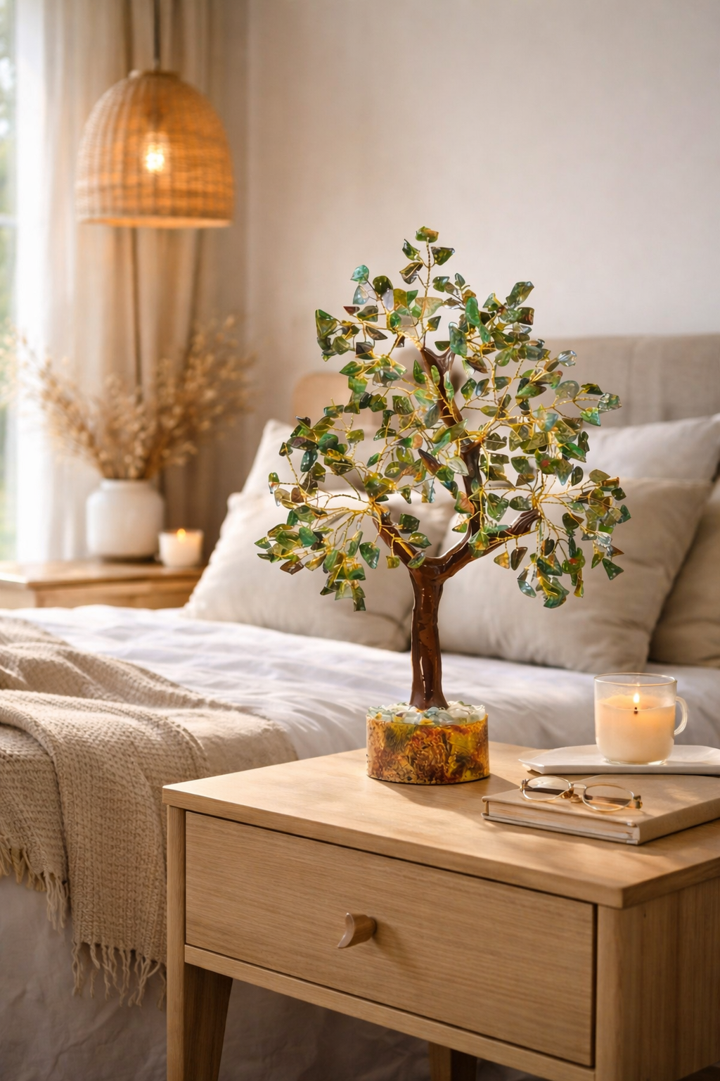 Green Aventurine Crystal Tree – Luck, Prosperity & Heart Healing Decor