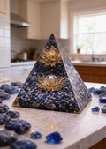 Lapis Lazuli Orgonite Pyramid – Clear Communication & Mental Clarity