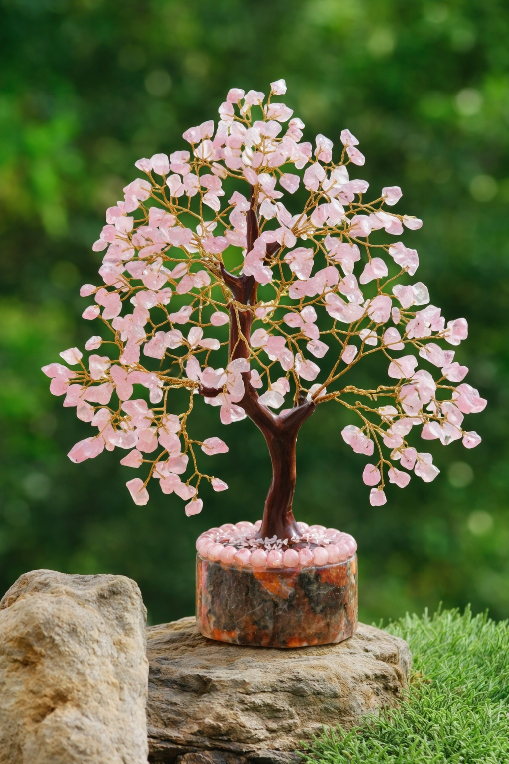 Rose Quartz Crystal Tree – Love, Harmony & Positive Energy