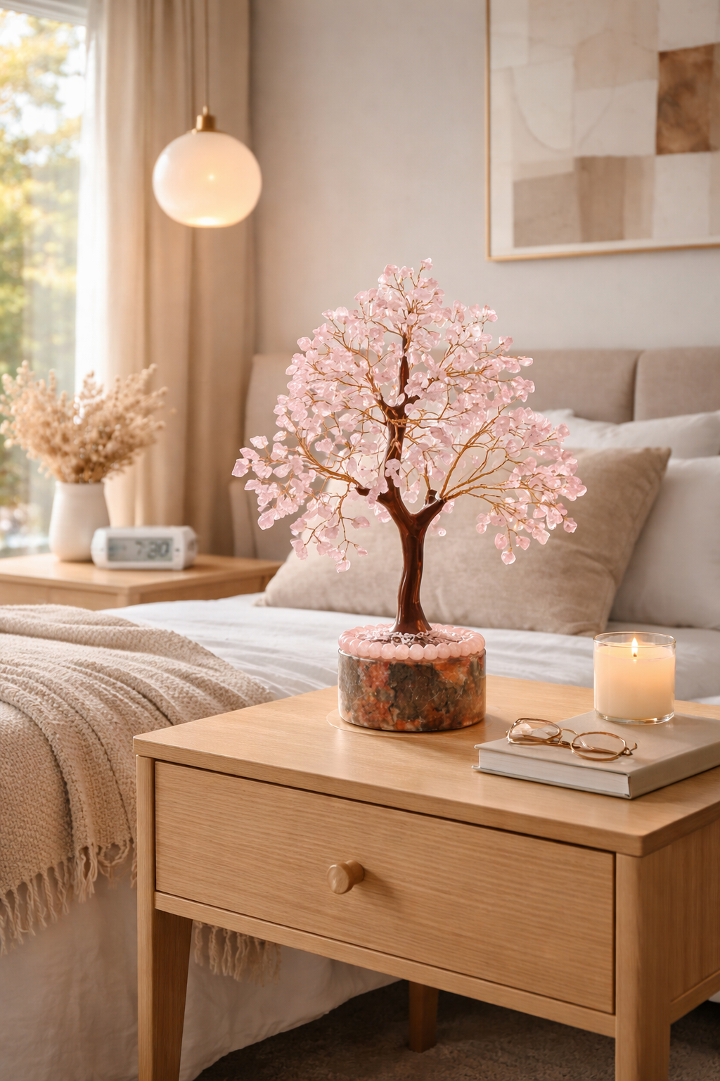 Rose Quartz Crystal Tree – Love, Harmony & Positive Energy