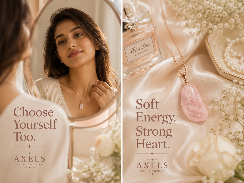 Rose Quartz Pendant – Stone of Love ✨
