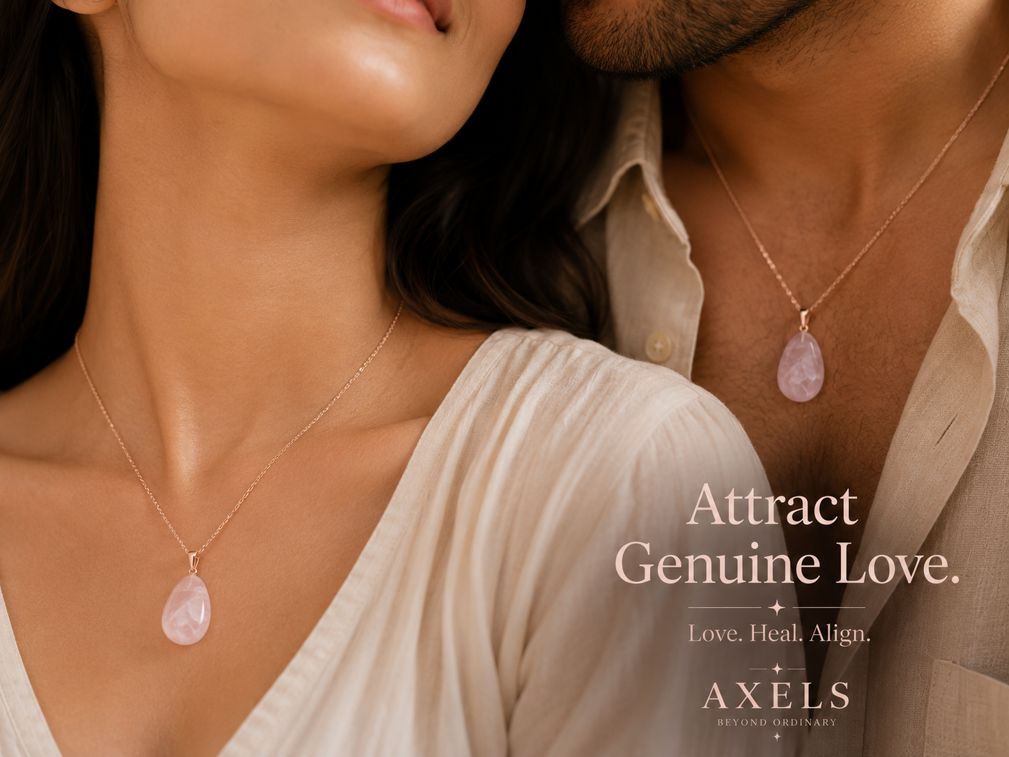 Rose Quartz Pendant – Stone of Love ✨