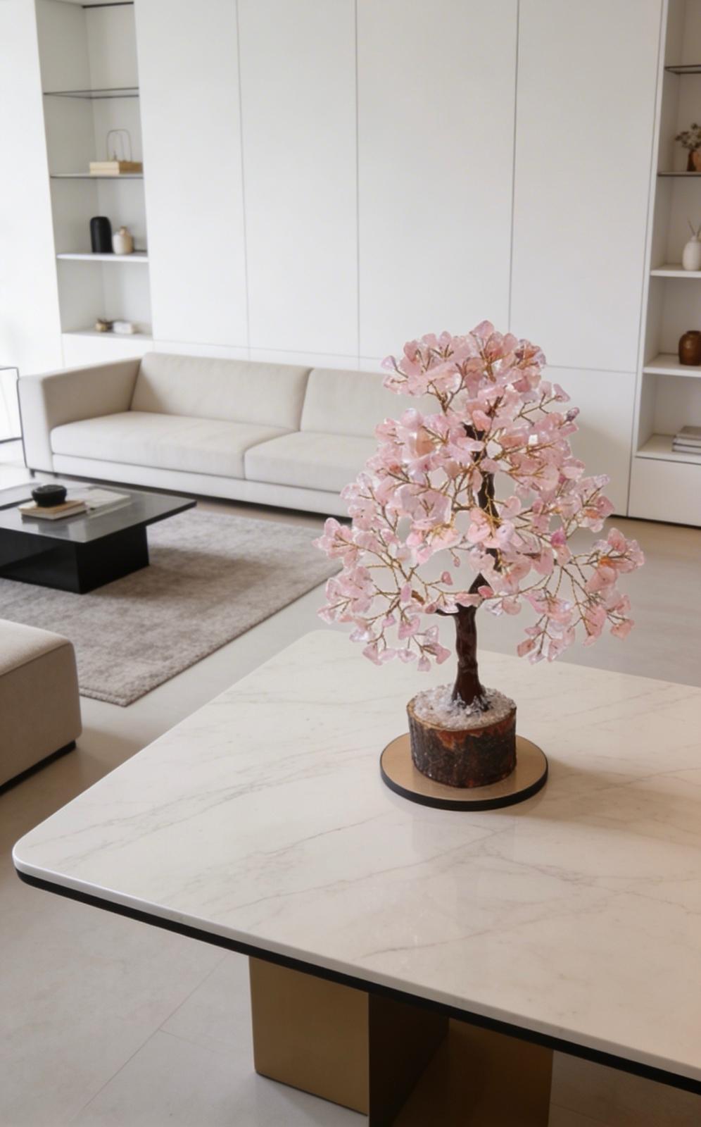 Rose Quartz Crystal Tree – Love, Harmony & Positive Energy