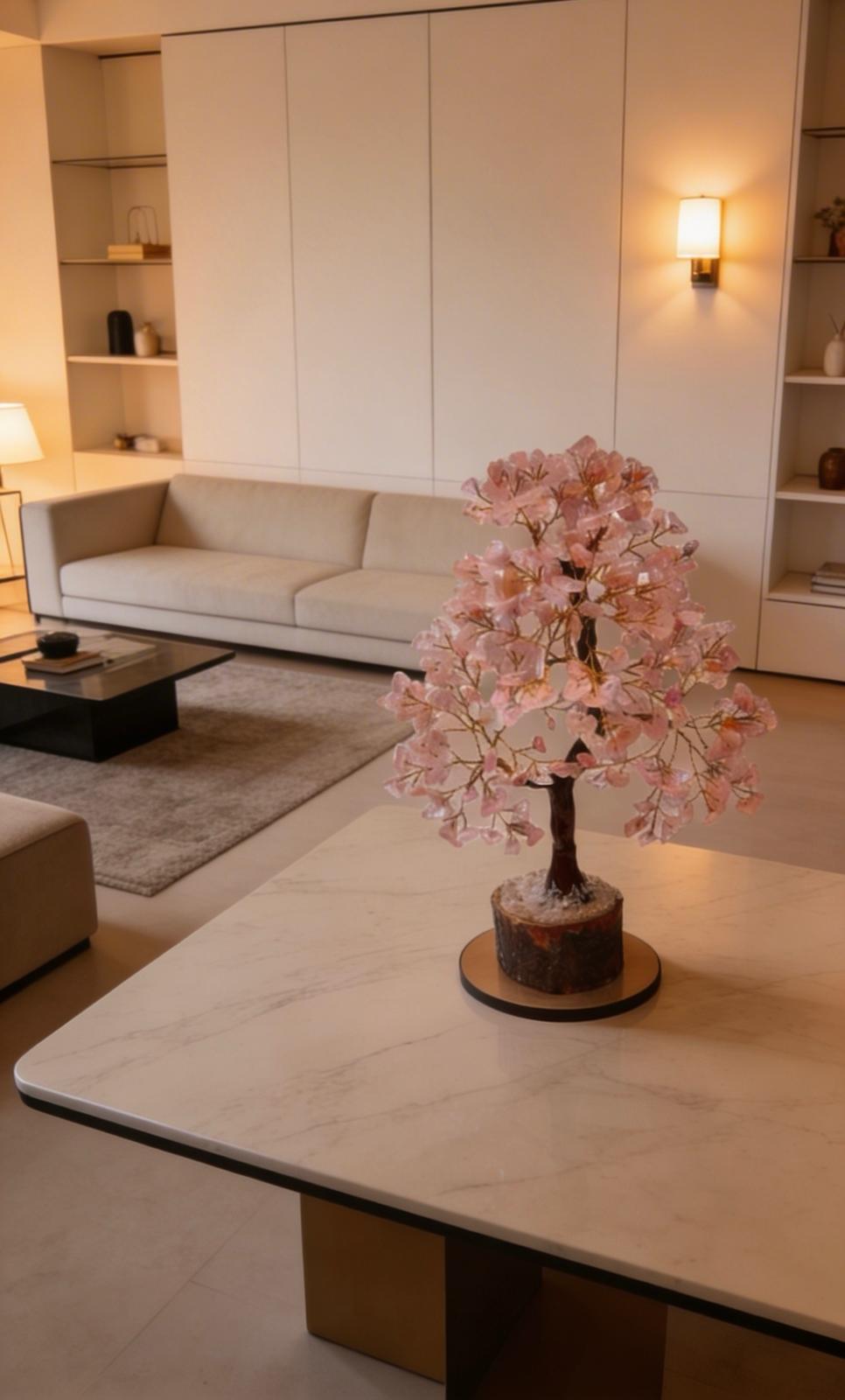 Rose Quartz Crystal Tree – Love, Harmony & Positive Energy