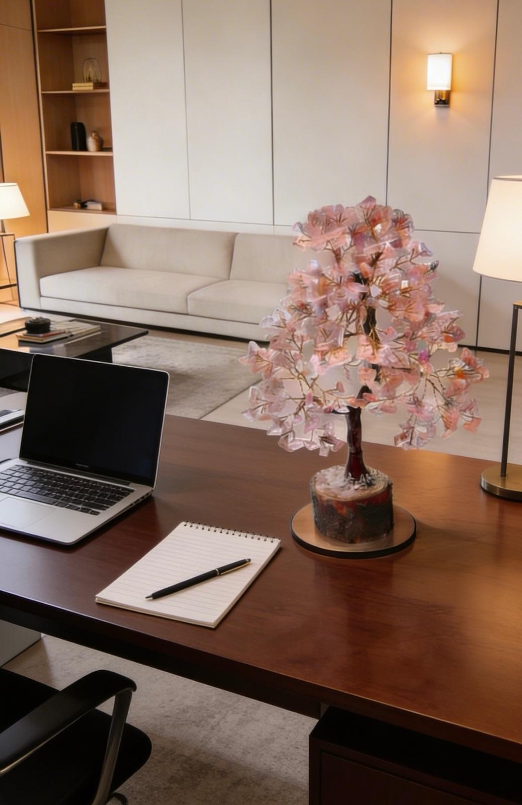 Rose Quartz Crystal Tree – Love, Harmony & Positive Energy