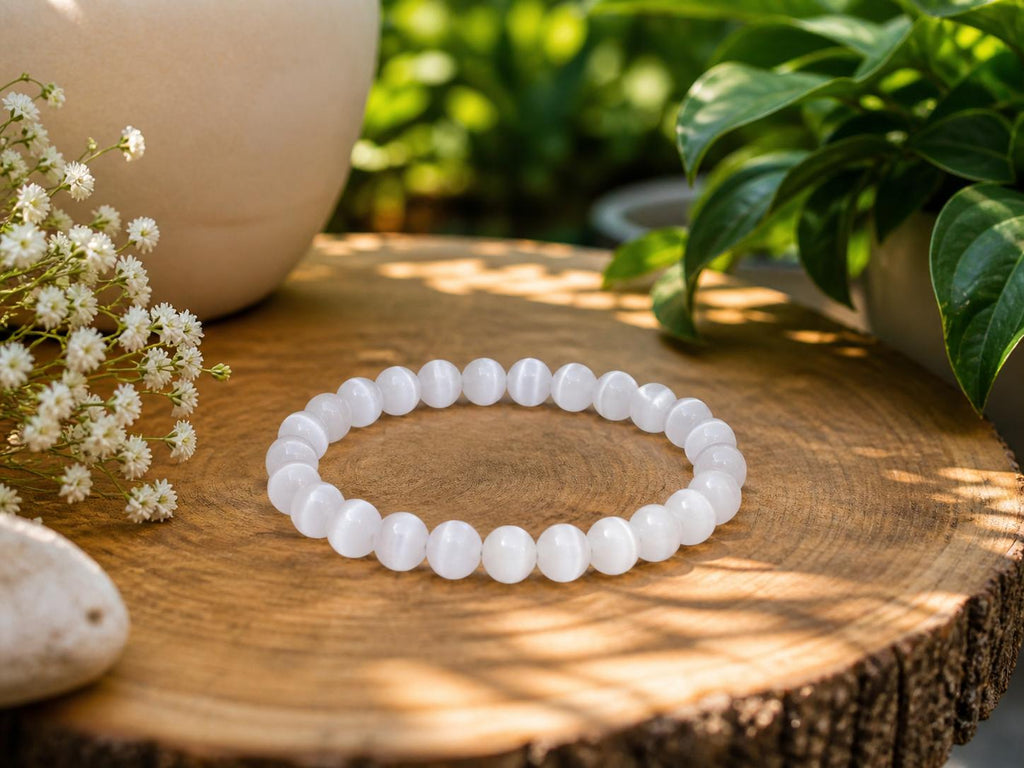 Selenite Bracelet – Cleanse Your Energy & Restore Inner Peace ✨