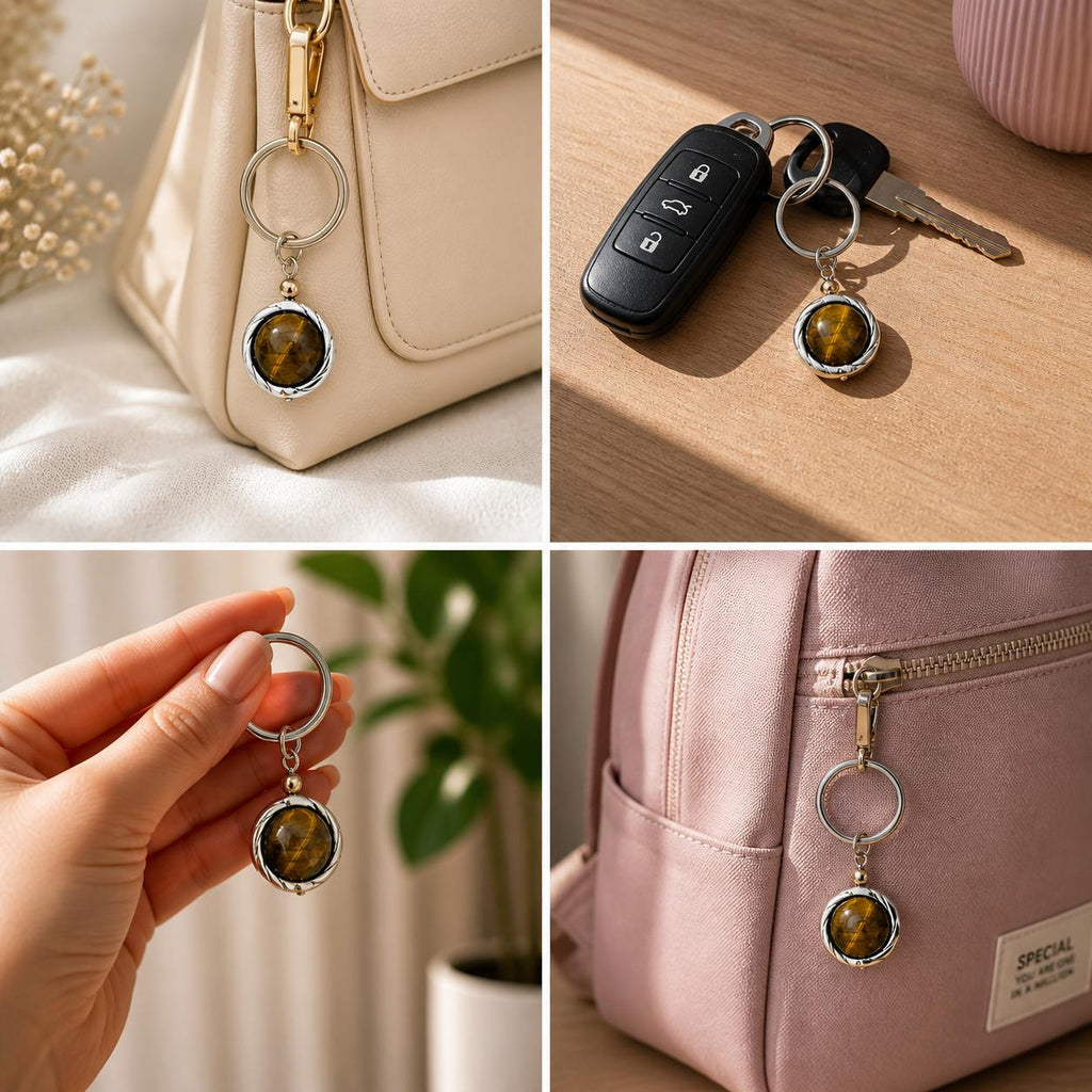Tiger Eye Keychain 🐅✨Courage • Protection • Confidence