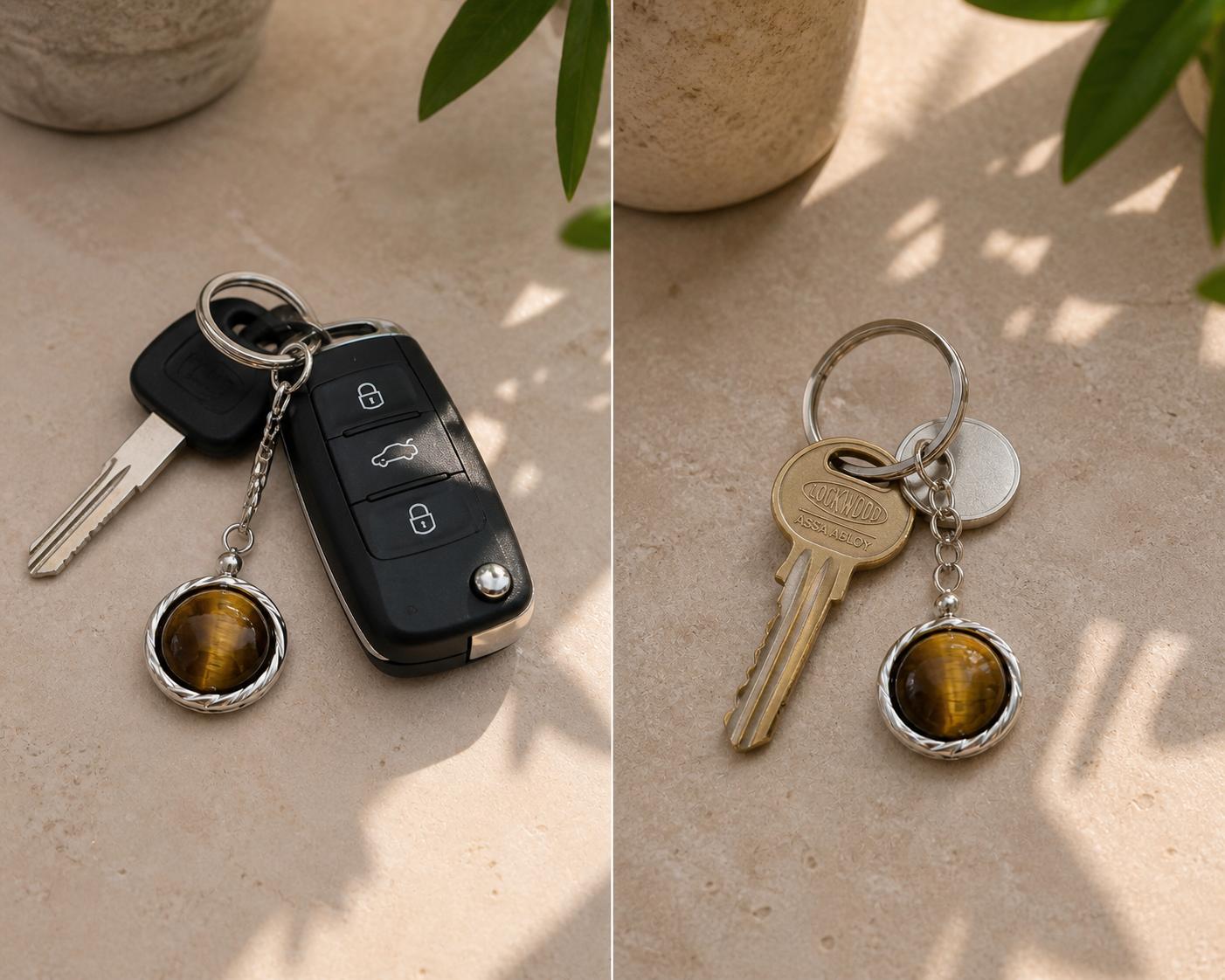 Tiger Eye Keychain 🐅✨Courage • Protection • Confidence